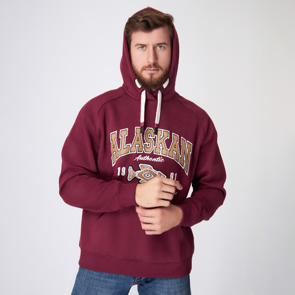Alaskan Promo Hoodie Claret 04