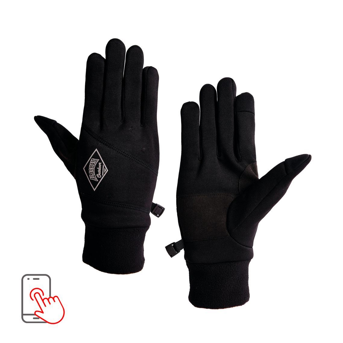 Перчатки Alaskan Outdoor  M черные (AG11536-M)
