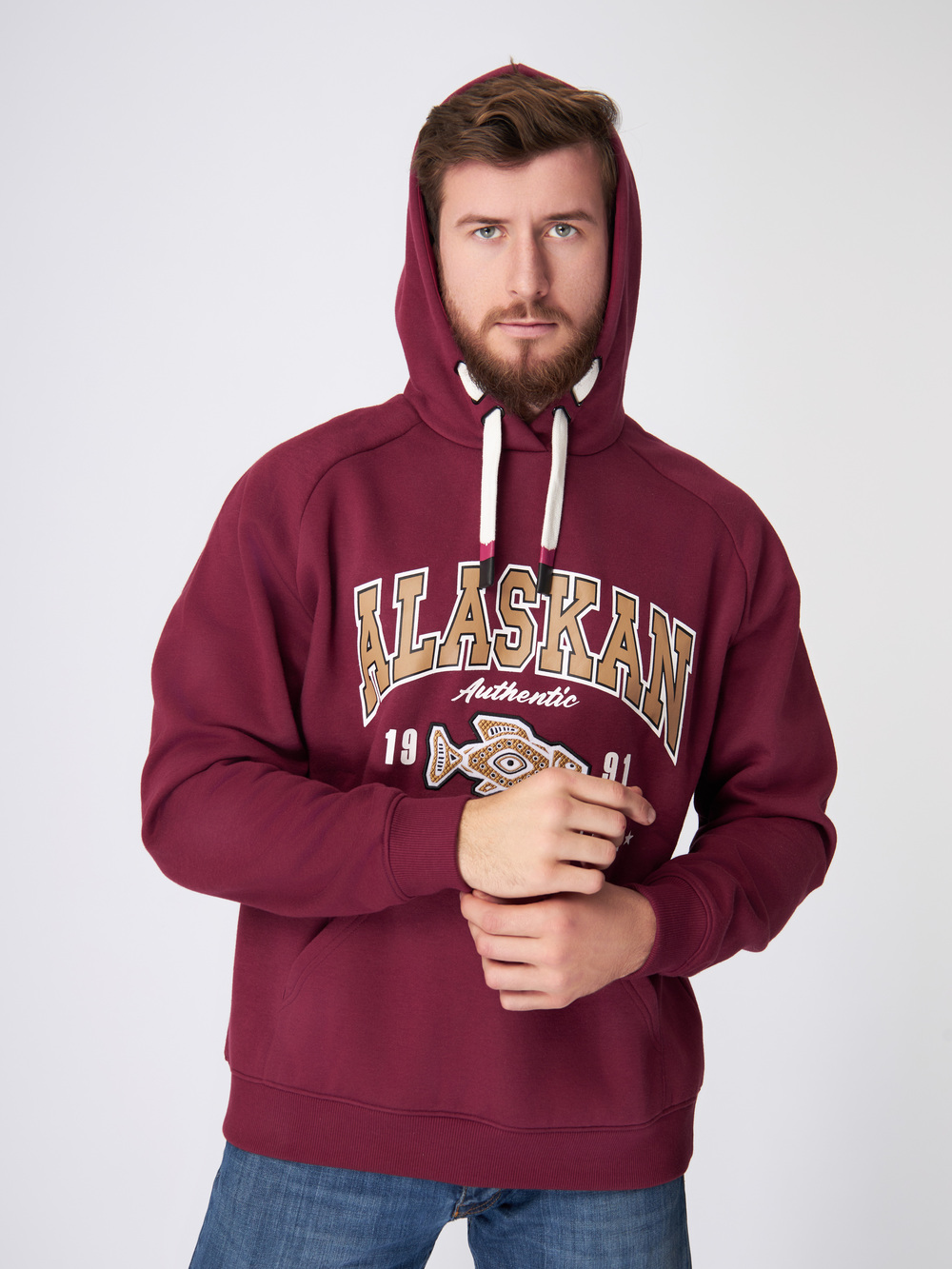 Alaskan Promo Hoodie Claret 04